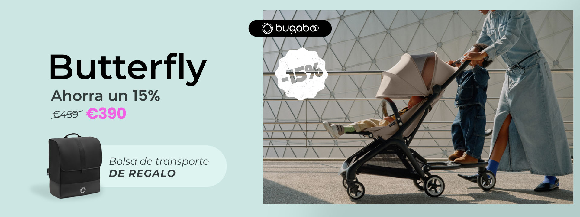 silla de paseo ligera bugaboo butterfly